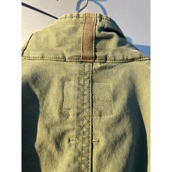 Vintage Y2K Gap 1969 army green utility parka jacket removable quilted liner L - Picture 4 of 16